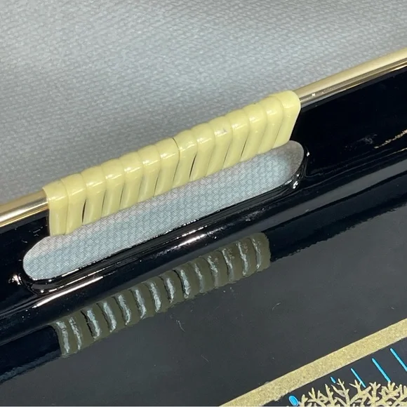 Japan Lacquerware Black Blue Tray Gold Leafing Trees Srednick Collection Forest - Picture 10 of 13